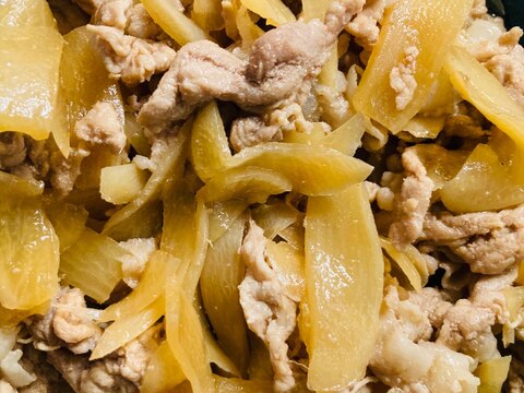 簡単!大根と豚薄切り肉の煮物☆